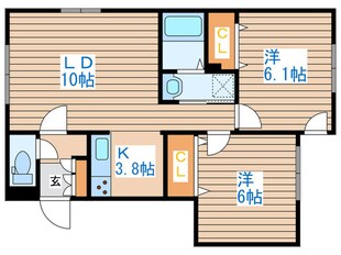 グランメール八軒７東の物件間取画像